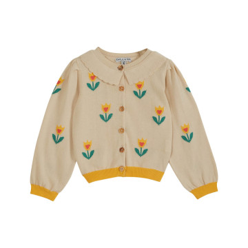 Cardigan Tulipes Emile & Ida Bambinou produit face