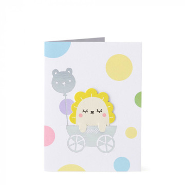 Carte de voeux New Baby Noodoll face 
