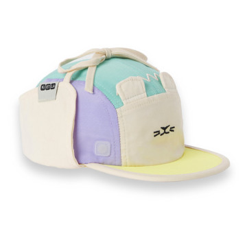 Casquette Camper Cap FUN lion vert KI ET LA côté