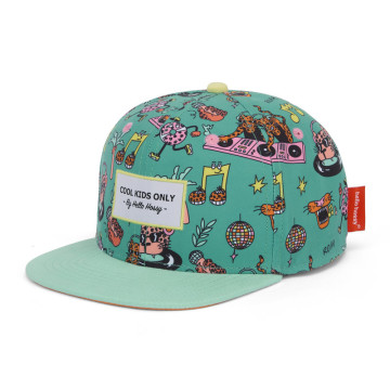 Casquette Imprimé Disco Roar avec visière plate HELLO HOSSY profil