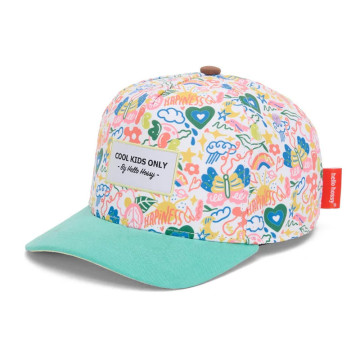 Casquette Imprimé Happiness avec visière courbée 9-18 mois HELLO HOSSY profil