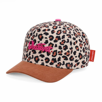 Casquette Leopard Marron avec visière courbée 9-18 mois HELLO HOSSY profil