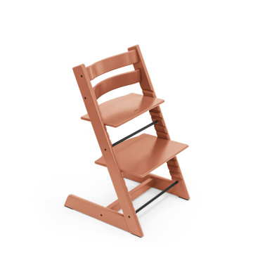 Chaise haute Tripp Trapp Hêtre personnalisée gravée Terracotta Stokke produit