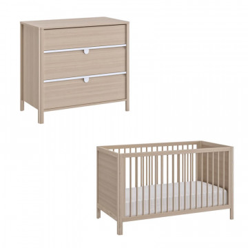 Chambre Anatole : lit, commode Galipette