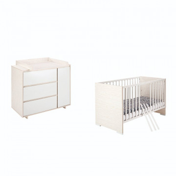 Chambre Capri : lit, commode Schardt