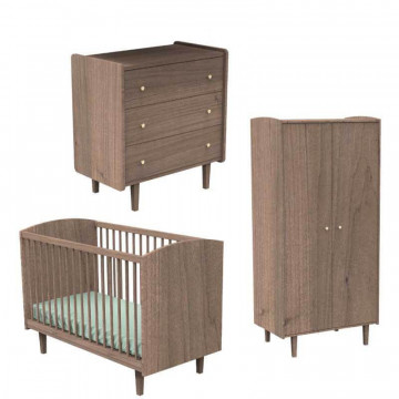 Chambre Jazzy : lit, commode, armoire Sauthon