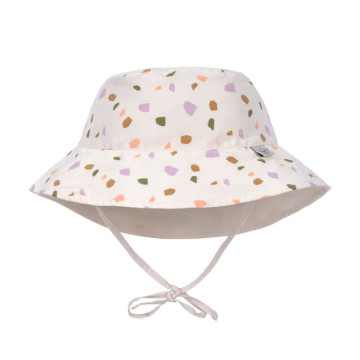 Chapeau anti-UV réversible Galets multicolore/blanc cassé Lassig