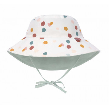 Chapeau anti-UV réversible Pois blanc Lassig Produit