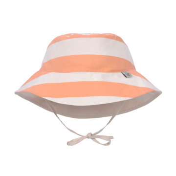 Chapeau anti-UV réversible Rayés blanc cassé/pêche Lassig