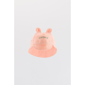 Chapeau bébé Sunshine Coral CHAMAYE face