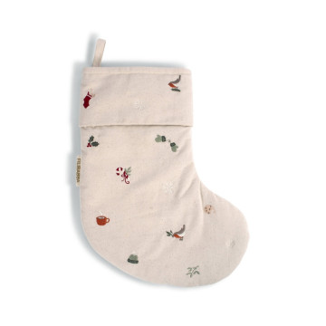 Chaussette de Noël brodée Wonderful Winter Filibabba face