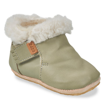 Chausson bébé My Foublu Vert Amande taille 20-21 Easypeasy côté
