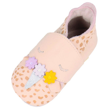 Chaussons bébé en cuir souple Soft Soles Dream Oat Bobux produit