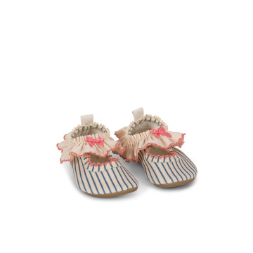 Chaussons de bain Gina Blue Stripe Konges face