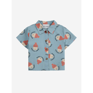 Chemise denim Morning Egg Bobo Choses face