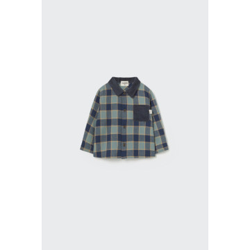 Chemise flannelle Tokio carreaux Artic Blue Cozmo face