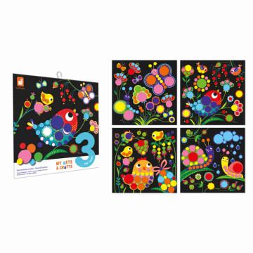 Coffret Créatif Gommettes Rondes 3 ans Janod produit face