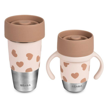 Coffret Mini & me 2 tasses inox Click & drink BigLove BEABA produit