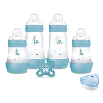 Coffret naissance 4 Biberons, Sucette et Boîte doseuse Océan MAM produit