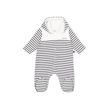 Combinaison Longue Marinière Petit Bateau face