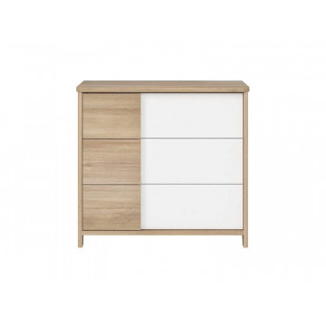 Commode 3 tiroirs Sacha Chêne Galipette