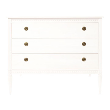 Commode en bois Massif Gustavienne White GUSTAVIENNE face