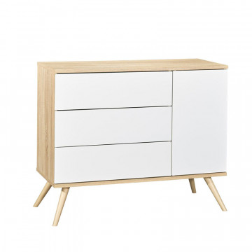 Commode Seventies blanc Sauthon