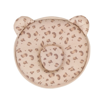 Coussin cale-tête P'tit Panda Leopard Candide face