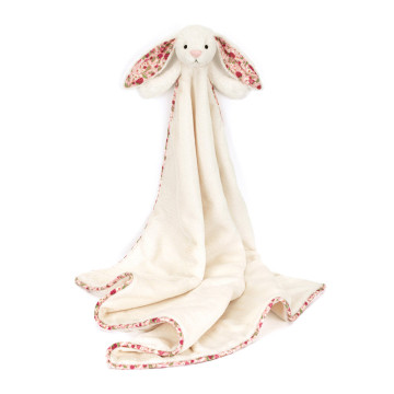 Couverture avec doudou Blossom Bunny Cream Berry Jellycat produit 