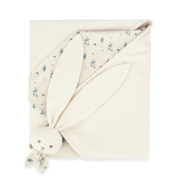 Couverture avec doudou Crème Kaloo produit plié