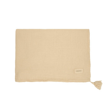 Couverture en double gaze de coton lavé Wabi-Sabi Nobodinoz Ginger