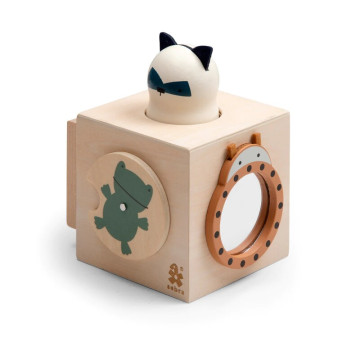 Cube d'activité en bois Woodland Sebra