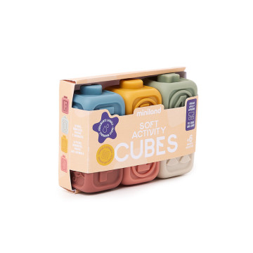Cubes d'activités souples pour bébé Miniland produit