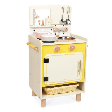 Cuisine en bois Mamie Soleil JANOD avec four fermé