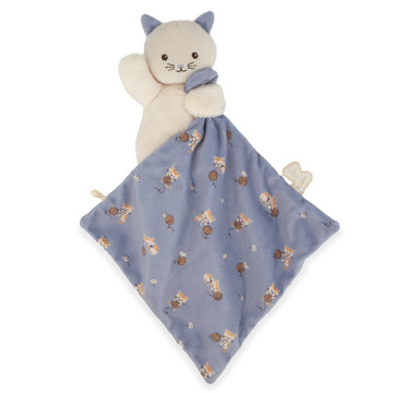 Doudou Chat Carré Douceur Lilas Kaloo produit 1