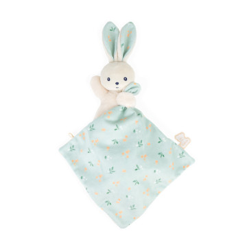 Doudou lapin carré douceur bouquet d'agrumes Kaloo