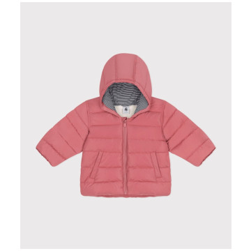 Doudoune doublée polaire Rose Petit Bateau devant