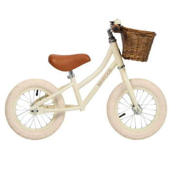 Draisienne vintage Balance Bike First Go Banwood crème