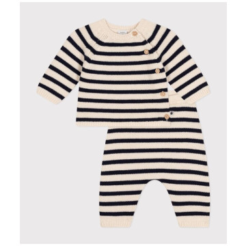 Ensemble 2 Pieces Marinière PETIT BATEAU face