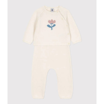 Ensemble 3 pieces en bouclette eponge Avalanche Petit Bateau Bambinou