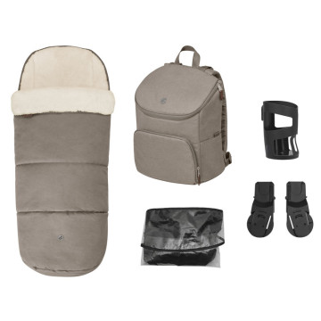 Ensemble 5 accessoires pour poussette Oxford Twillic Maxi Cosi Truffle 