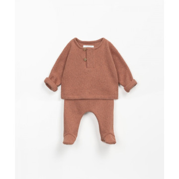Ensemble bébé pull et pantalon en jersey Maria PLAY UP face