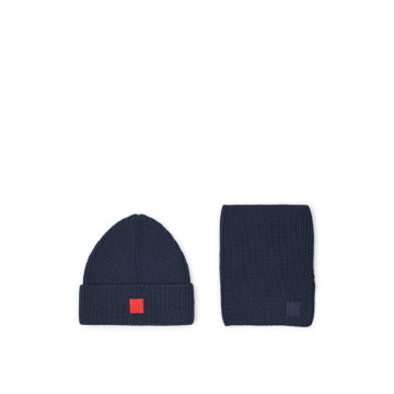 Ensemble bonnet cache-cou Lina Classic navy Liewood produit 1