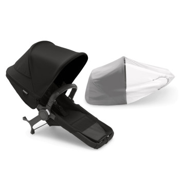 Extension duo poussette Donkey 5 complète (avec capote) Bugaboo midnight black