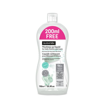 Gel Nettoyant Pour Biberons Et Tetines 500ml + 200 ml offert SUAVINEX Produit
