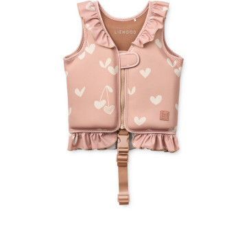 Gilet de natation Dove avec volants 11-15 kg Sweethearts / Pale tuscany Liewood face