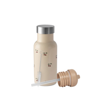 Gourde thermos 350 ml Cerise Konges Slojd produit + bouchons 