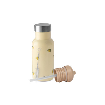 Gourde thermos 350 ml Citron Konges Slojd produit + bouchons