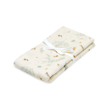 Grand lange en mousseline de Coton Bio Woodland Cam Cam Copenhagen produit