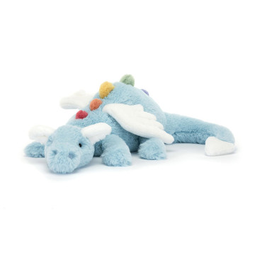 Grande peluche dragon Sky Jellycat face